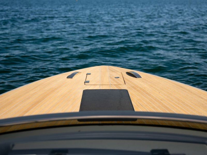 Front decking of an Italian boat