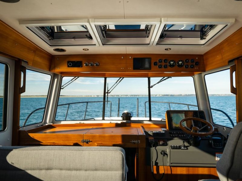 Interior of a boat